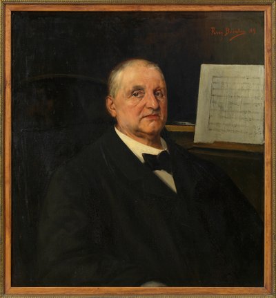 アントン・ブルックナーの肖像 1824-1896, 1889. 作： Ferry Bératon