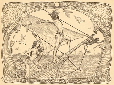 ポートフォリオ「Lebenszeichen」、pub からのプレート 1、人々 へ。 1908 年、ベルリンで Fritz Heyder Verlag 作 作： Fidus