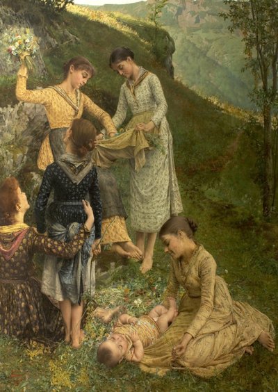 カプリの花、1887年頃 作： Filadelfo Simi