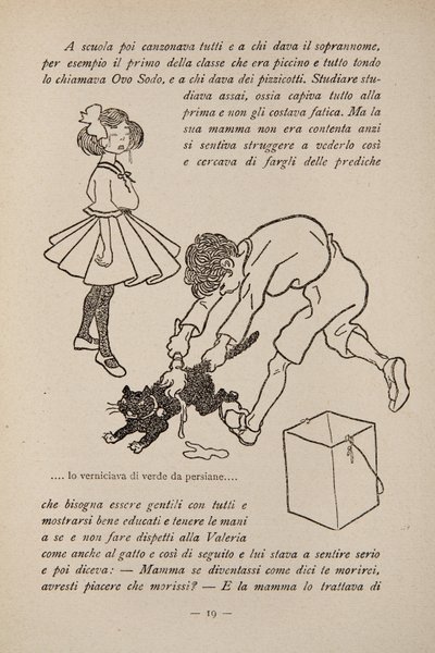 子どもの本のイラスト、1920-30年頃 作： Filiberto Scarpelli