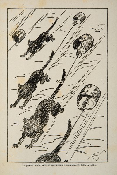 児童書からのイラスト、1920〜30年頃 作： Filiberto Scarpelli