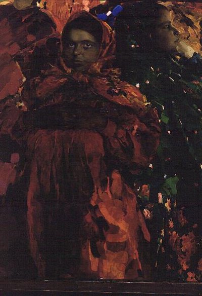 農民の女性（ババ）」（油彩・キャンバス） 作： Filipp Andreevic Maljavin