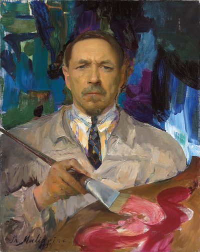 自画像 作： Filipp Andreevich Maliavin