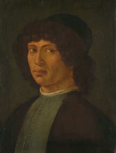 若い男の肖像 作： Filippino Lippi (manner of)
