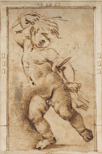 布を持って踊るプットウ 作： Filippino Lippi