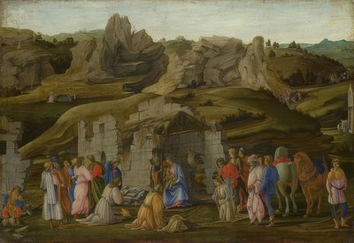 王の崇拝。 1480年頃 作： Filippino Lippi