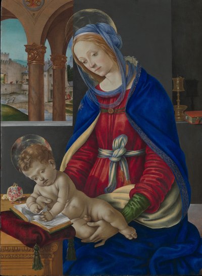 マドンナと子供、ca。 1483-84。 作： Filippino Lippi