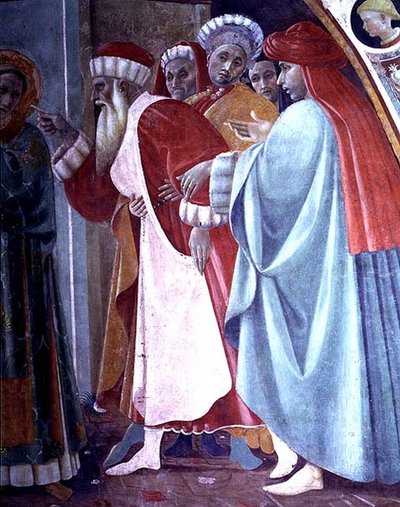 SS。ステファンとマーガレット、カントーアルメルカターレの幕屋の詳細、1498 作： Filippino Lippi