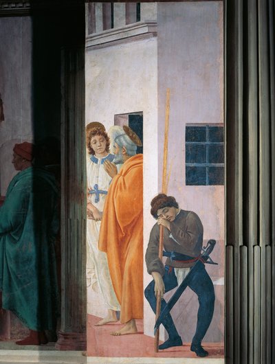 牢獄から解放された聖ペテロ、フィリッピーノ・リッピ作、フレスコ画 作： Filippino Lippi
