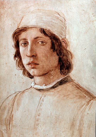 自画像-フレスコ画 作： Filippino Lippi