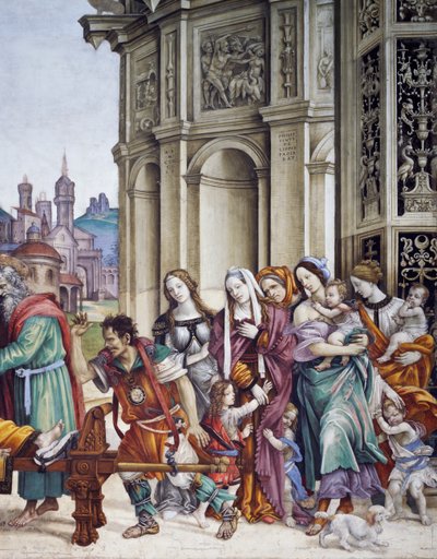 フィリッピーノ・リッピ作「聖ヨハネの物語 作： Filippino Lippi