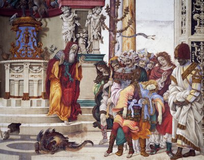 フィリッピーノ・リッピ作「聖ヨハネの物語 作： Filippino Lippi