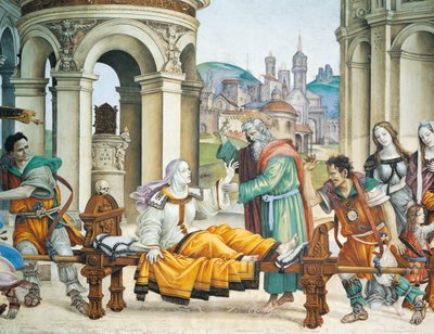 フィリッピーノ・リッピ作「聖ヨハネの物語 作： Filippino Lippi