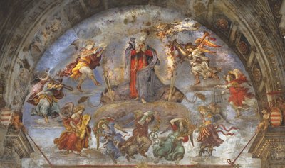 仮定、カラファチャペル、サンタマリアソプラミネルヴァ、ローマ、1488-93 作： Filippino Lippi