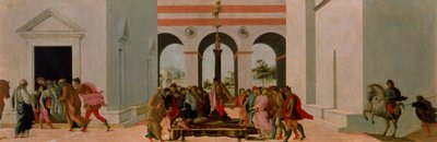 ルクレティアの死（パネル上のテンペラ） 作： Filippino Lippi