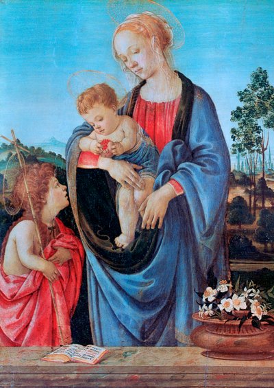 聖ヨハネとの聖母子1480 作： Filippino Lippi