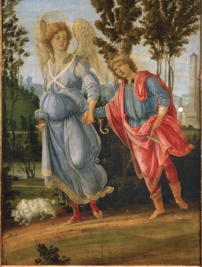天使とトビアス 作： Filippino Lippi