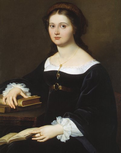 コスタンツァ・モンティ・ペルティカーリの肖像（1819-1821年）。 作： Filippo Agricola