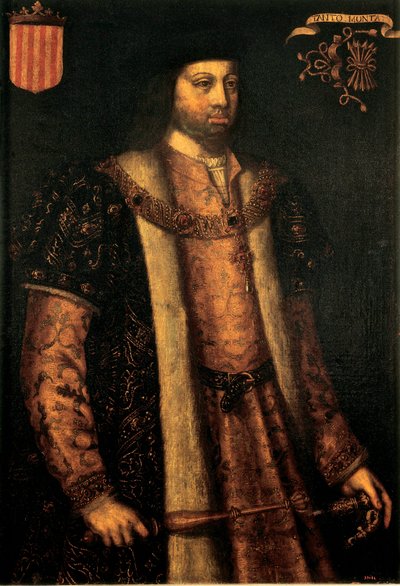 アラゴンのカトリック王フェルディナンド 2 世 (1479-1516) の肖像 作： Filippo Ariosto