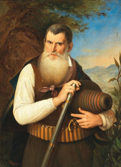 アントニオ・ガスバローネ1793-1880の肖像。 作： Filippo Balbi