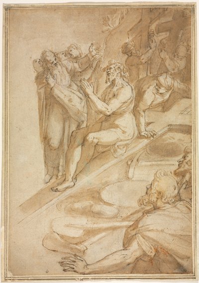真の十字架の検証」 1590年頃 作： Filippo Bellini