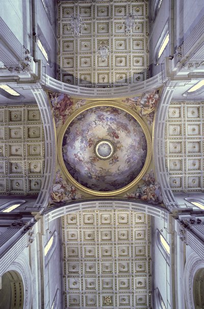 1425-46年に建てられたキューポラの内部の景色 作： Filippo Brunelleschi