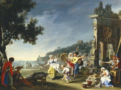 メルジェリーナのタランテラ、1750年頃 作： Filippo Falciatore