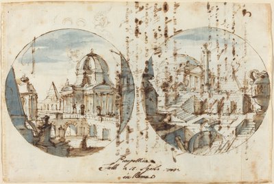 寺院とピラミッドの建築ファンタジー 作： Filippo Juvarra