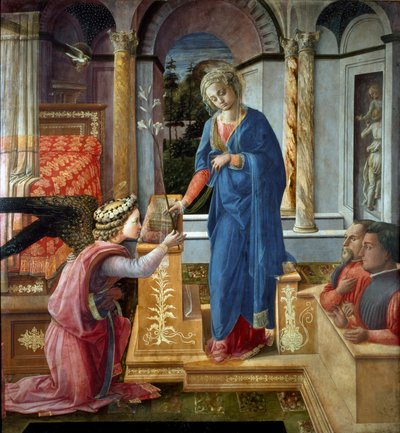 受胎告知図 フィリッポ・リッピ（約1406～1469年） ローマ Galleria Barberini 作： Filippo Lippi