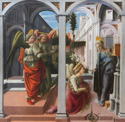 受胎告知 作： Filippo Lippi