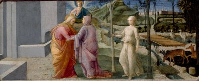 ゴールデンゲートでの会議、c1440-1445 作： Filippo Lippi