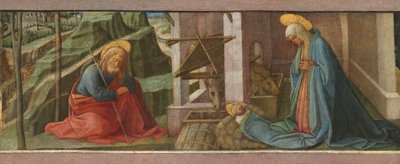 降誕、おそらくc。 1445 作： Filippo Lippi