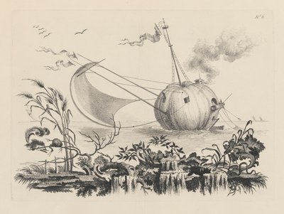Pumpkin used as Fishing-boat (A Pumpkin used as a Fishing-boat) 作： Filippo Morghen