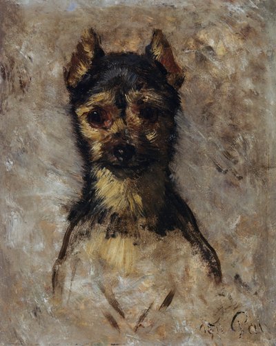 犬の頭 作： Filippo Palizzi
