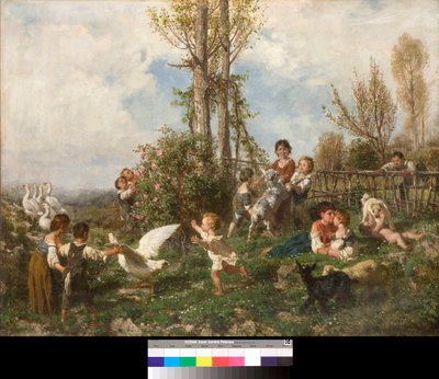春（スプリング） フィリッポ・パリッツィ（1818-1899）作 1868年 個人蔵 作： Filippo Palizzi