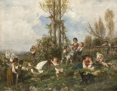 春、1868 作： Filippo Palizzi