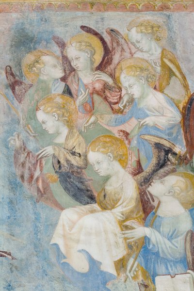 天使、最後の審判の詳細、1400年頃（3496201の詳細） 作： Filippolo de and Veris da Milano Veris da Milano
