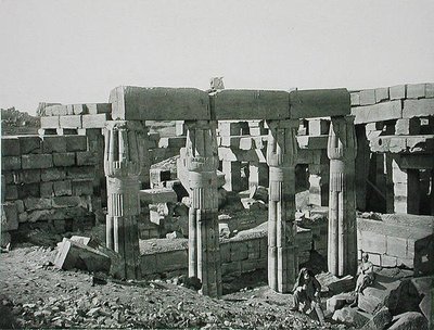 テーベ、カルナックの遺跡 1900年頃発行（グラヴュール） 作： Fils Goupil