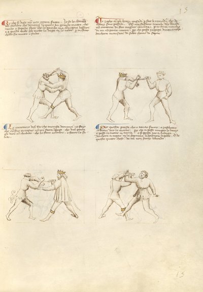 短剣との戦闘 作： Fiore Furlan dei Liberi da Premariacco