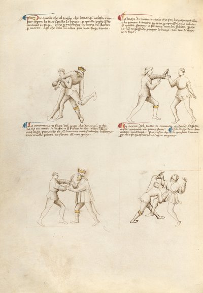 短剣との戦闘 作： Fiore Furlan dei Liberi da Premariacco