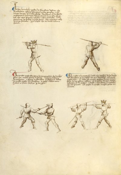 ランスとの戦闘 作： Fiore Furlan dei Liberi da Premariacco