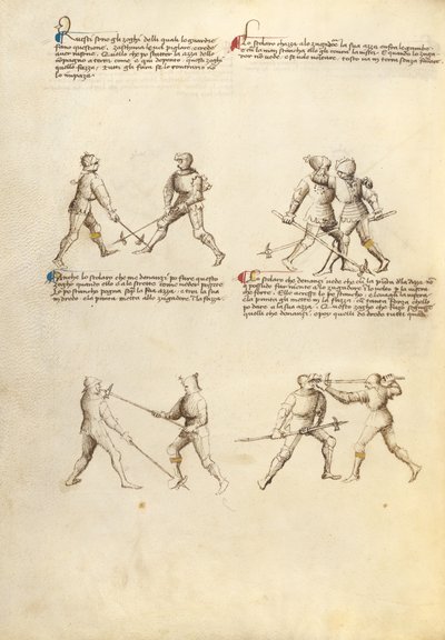 ポラクセとの戦闘 作： Fiore Furlan dei Liberi da Premariacco