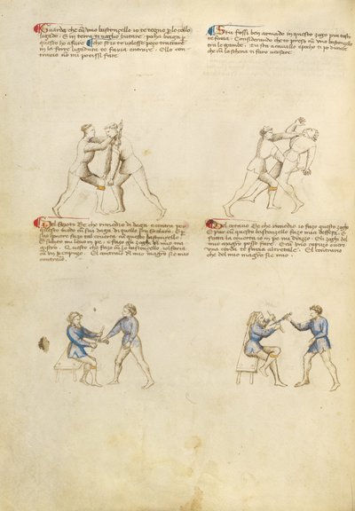 ロンデルとダガーとの戦闘 作： Fiore Furlan dei Liberi da Premariacco