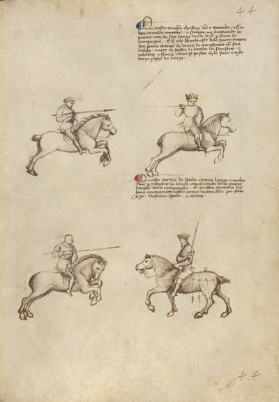 槍と剣による馬術競技 作： Fiore Furlan dei Liberi da Premariacco