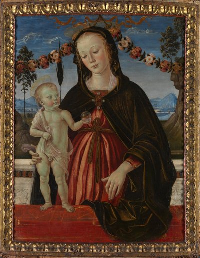 聖母子、c。 1473年 作： Fiorenzo di Lorenzo