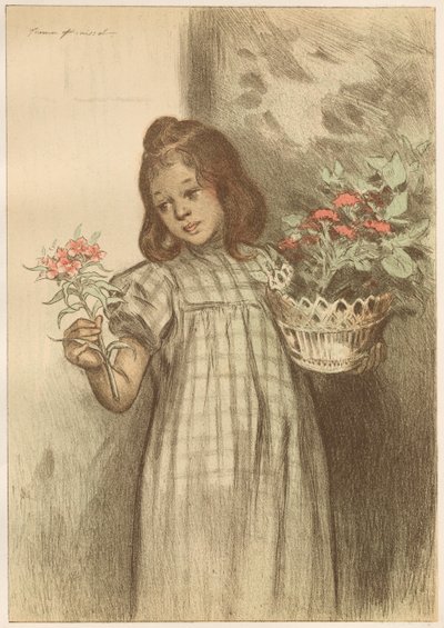 1899年に発行されたBouquetière。 作： Firmin Bouisset