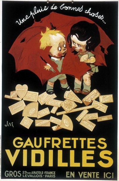 ウェーハVidillesのフランスでの広告（ポスター 作： Firmin Bouisset