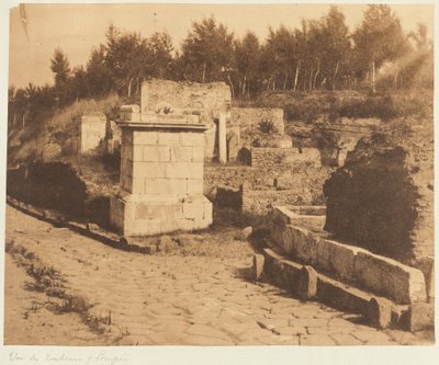 ポンペイの墓の通り 作： Firmin Eugène Le Dien