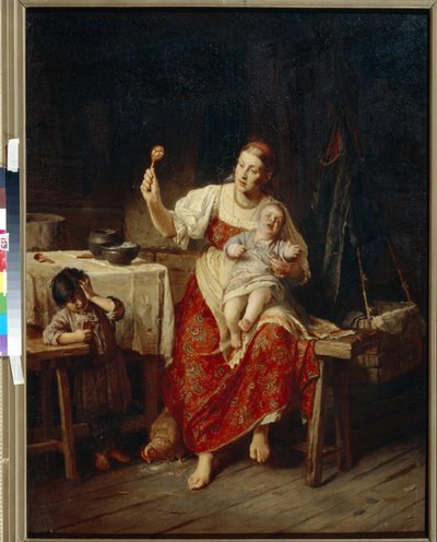 La belle mere - Peinture de Firs Sergeevich Zhuravlev ((Firs Jouravliov) 作： Firs Sergeevich Zhuravlev