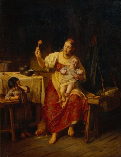 継母、1874 作： Firs Sergeevich Zhuravlev